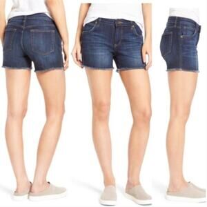 Old Navy The Flirt Jean Shorts - Raw Hem - Dark Wash - Size 6